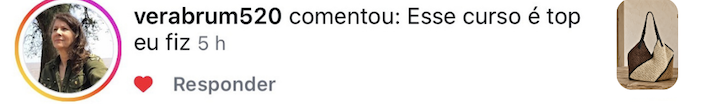 Comentário de aluna