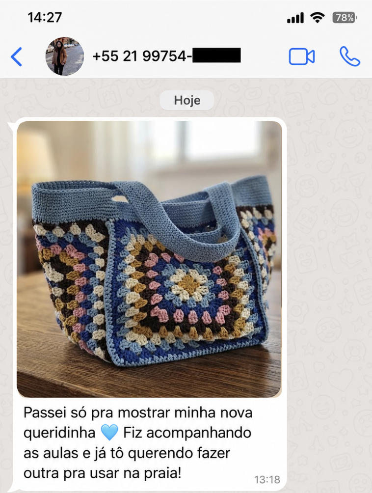 Depoimento e resultado de aluna 7